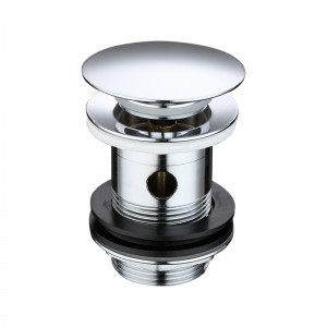 Wyskakują odpady mosiężnej wanny z klapką