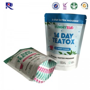 Wydrukowana i laminowana torebka na wierzch z rozporkiem lub suwakiem