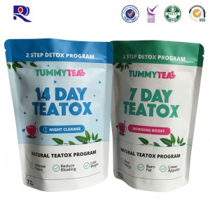 Wydrukowana i laminowana torebka na wierzch z rozporkiem lub suwakiem