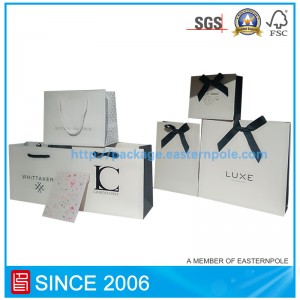 Elegancka papierowa torba na prezent z niestandardowym wzorem