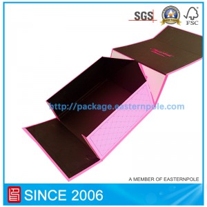 Luksusowe sztywne składane pudełko z niestandardowym wzorem