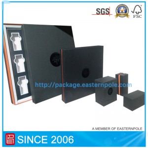 Ręcznie robione pudełko na kosmetyki papierowe z wkładką kartonową