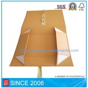 Dostosowane składane pudełko ze wstążką