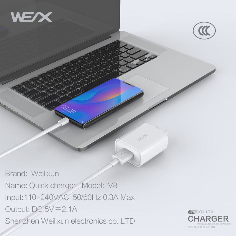 WEX -V8 jednoportowa ładowarka do ściany bocznej