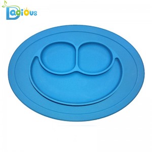 Amazon Hot Sale Baby Jednoczęściowa podkładka silikonowa Safe Kids Suction Plate