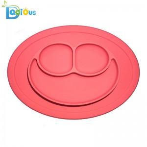 Amazon Hot Sale Baby Jednoczęściowa podkładka silikonowa Safe Kids Suction Plate