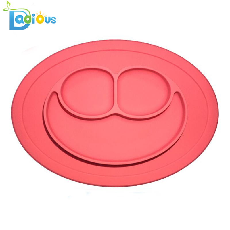 Amazon Hot Sale Baby Jednoczęściowa podkładka silikonowa Safe Kids Suction Plate