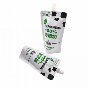 Indywidualne stoisko drukarskie w plastikowej torebce do cieczy, takiej jak mleko