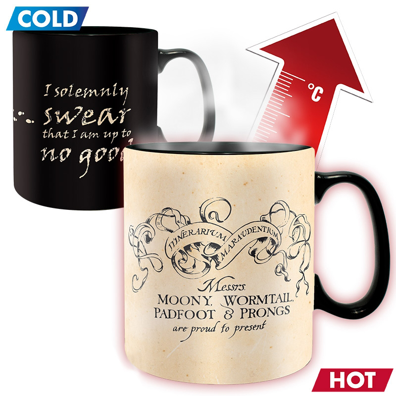 11oz Magic Coffee Heat Wrażliwy Mug Kolor Zmiana ciepła Cup, ceramiczne kubki kawy