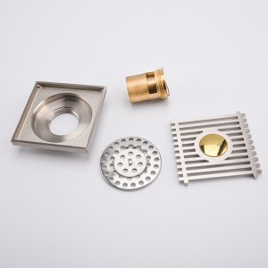 4-calowy antyczny odpływ podłogowy z karaluchami