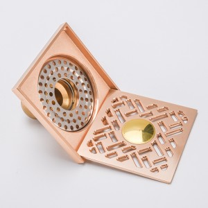 Kwadratowy odpływ prysznicowy boczny