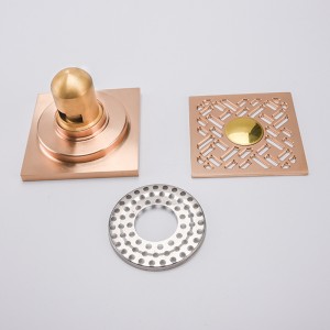 Kwadratowy odpływ prysznicowy boczny