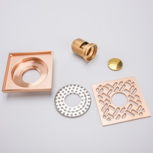 Kwadratowy odpływ prysznicowy boczny