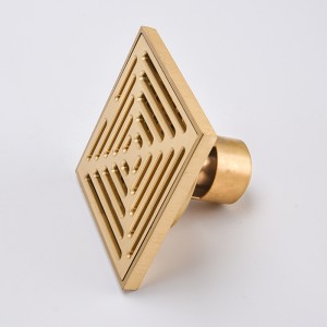 Deft design wkładka do płytek liniowy odpływ prysznicowy mosiężny kwadratowy odpływ podłogowy