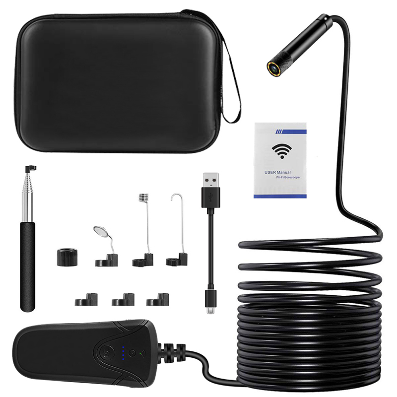 Bezprzewodowy endoskop 2.0 megapiksela HD WiFi boroskop wodoodporny wąż inspekcyjny Camerafor Android, iOS i Windows, iPhone, Samsung, tablet, Mac