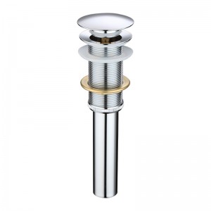 Kliknij armaturę odpływową z chromowanym odpływem, bez przelewu