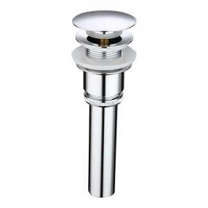 Sprężynująca umywalka z przedłużonym ogonem klapowym niesadzonym odpadkiem