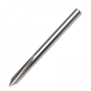 60-stopniowy bit V, EnPoint Grawerowanie metali Bit Twarde końcówki z węglików spiekanych Kształt stożka grawerowanie CNC z 2-ostrzami 1/8 ”3,175 mm Shank 0,1 mm Znakowanie końcówki Stożkowa wkładka do rzeźbienia dla stali Al...
