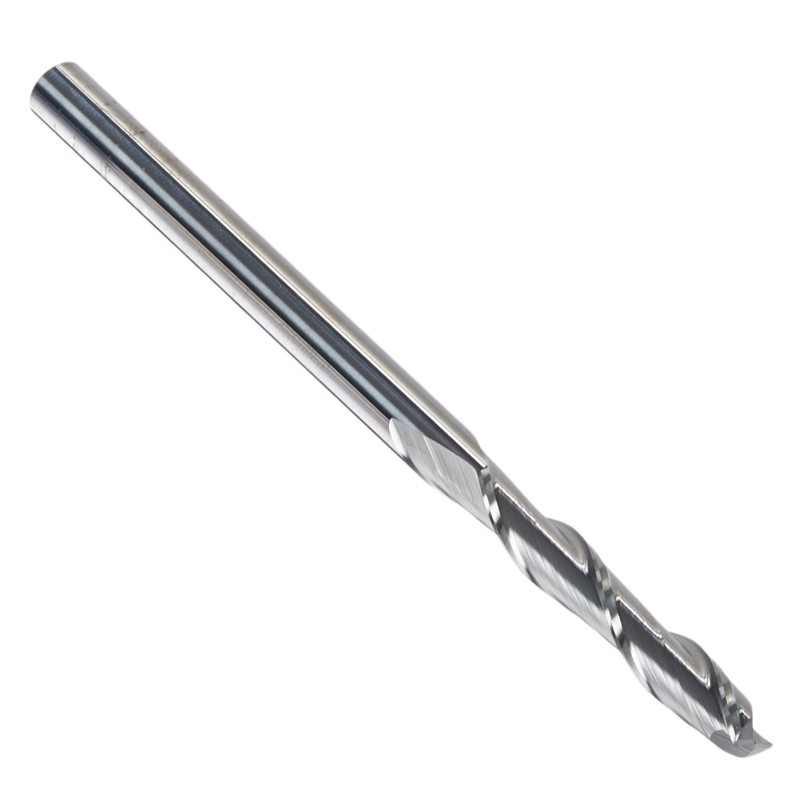 Frez trzpieniowy premium z węglików spiekanych, bardzo długi, 2-ostrzowy, 1/4 ”, 1-1 / 2” długość cięcia, 4 ”długość całkowita