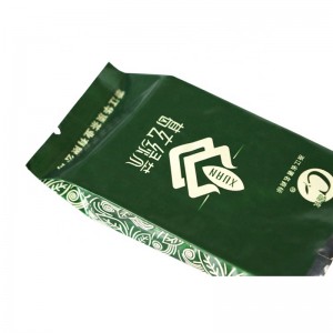 Torba z folii aluminiowej ze ściśniętą boczną wstawką do pakowania herbaty