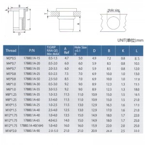 Okrągły korpus z płaską głową