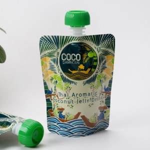 niestandardowy woreczek wylewki galaretki w opakowaniu spożywczy stand up torba do pakowania żywności