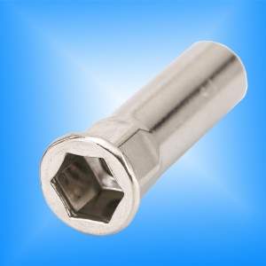 Płaski koniec pół-sześciokątny korpus zamknięty