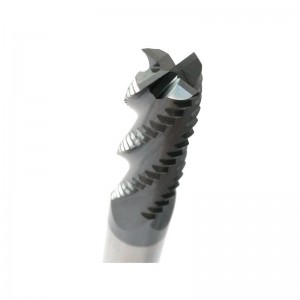 Frezy zgrubne z węglików spiekanych, HRC45 z powłoką Tialn, 4 rowki, średnica 1/4 \