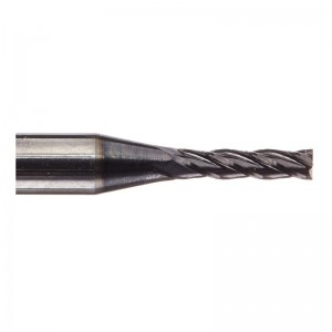 Frez pełnowęglikowy, powlekany AlTiN, 4 ostrza, średnica 1/16 \