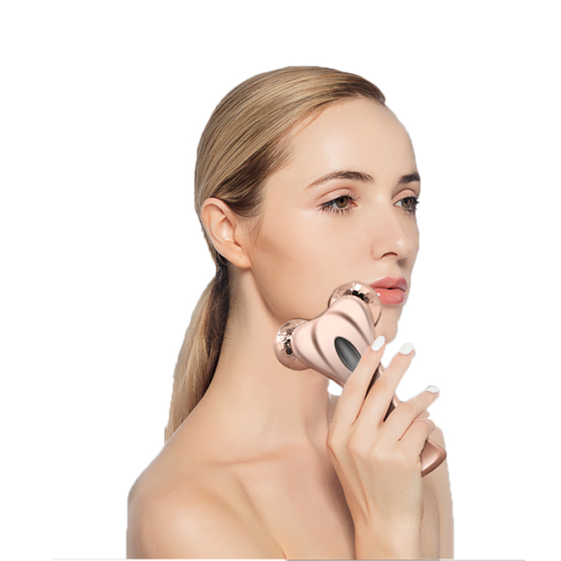 3D Mikroprądowy wałek do twarzy, Multifun Face Beauty Roller do masażu ciała przeciw starzeniu, poprawiający kontur twarzy, koloryt skóry, redukcję zmarszczek i jędrną skórę ciała, gładkie zmarszczki, profesjonalna pielęgnacja skóry