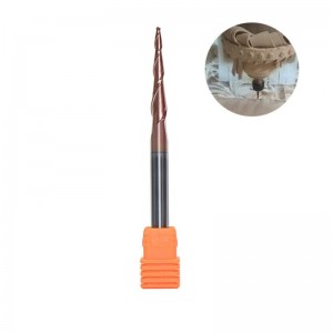 Stożkowy radiowy kulkowy frez trzpieniowy 1/4 \