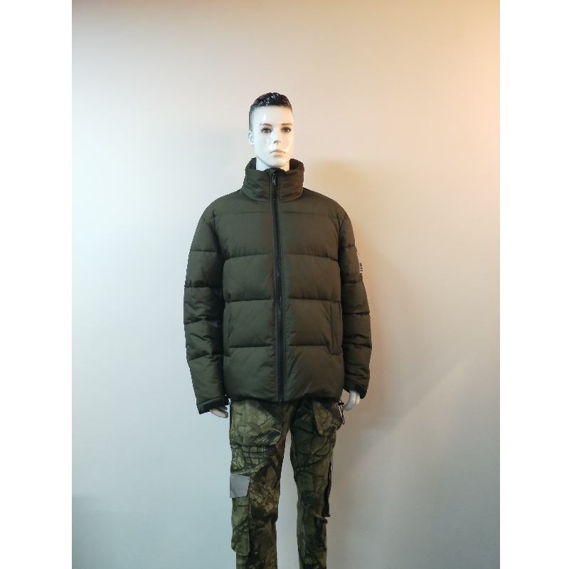 KURTKA PUCHOWA MĘSKA KHAKI RLMPC0022N