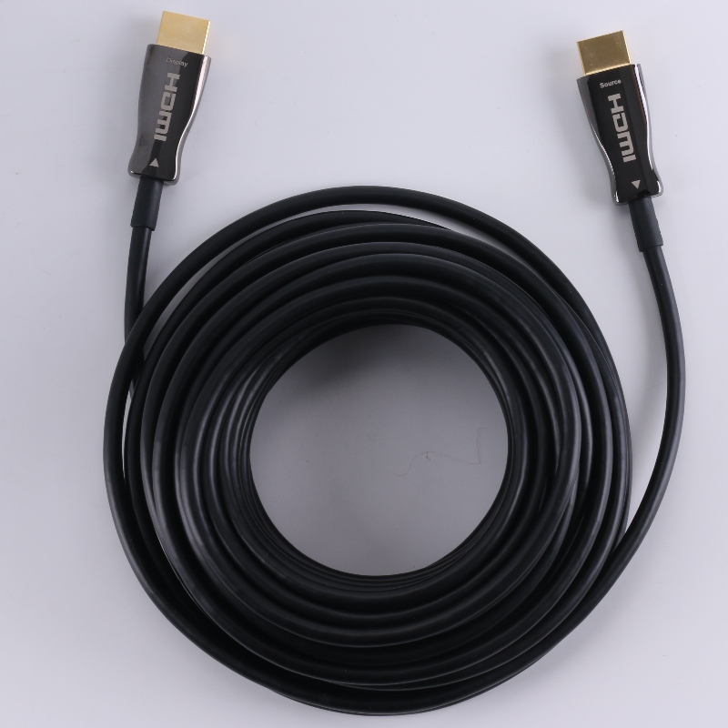 Funkcja ARC Fibre HDMI CABLE (Optical Fibre Transmission), Optoelectronic Hybrid; Metalowa obudowa, 4K