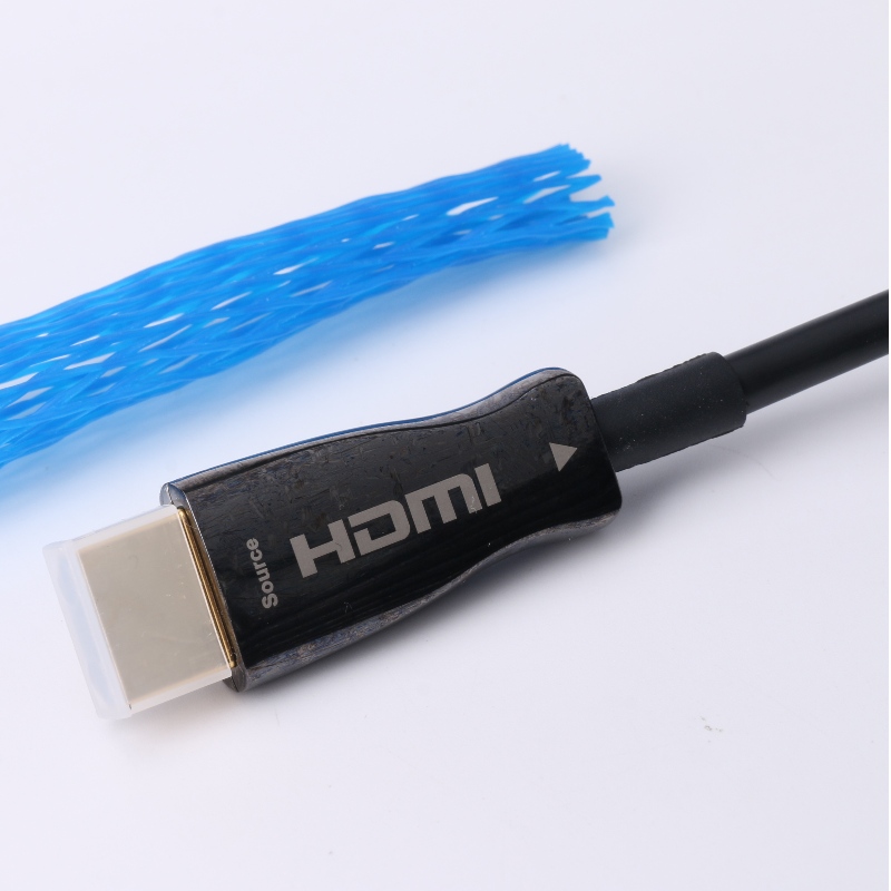 Funkcja ARC Fibre HDMI CABLE (Optical Fibre Transmission), Optoelectronic Hybrid; Metalowa obudowa, 4K