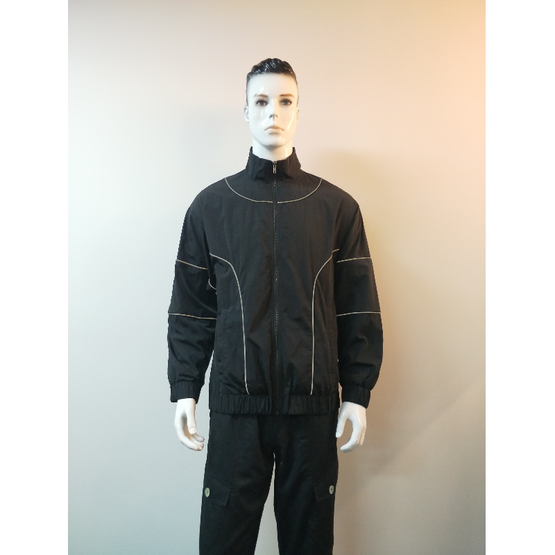 CZARNA KURTKA WINDBREAK MĘSKA RLMJ0003