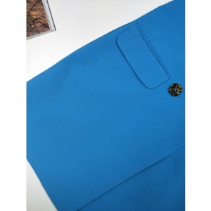 NIEBIESKA KURTKA TRENCH DAMSKA RLWJ0014