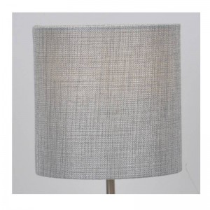 Lampa stołowa z lnianym kloszem