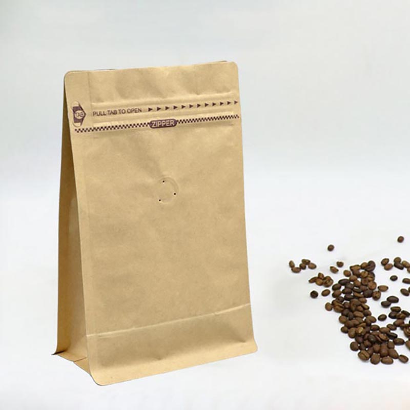 Sprzedaż hurtowa Zawór zamykający na suwak woreczek do pakowania OEM Płaski dolny boczny klin Stand Up Custom Printing Coffee Bag
