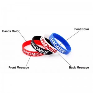 Silikonowa opaska na nadgarstek