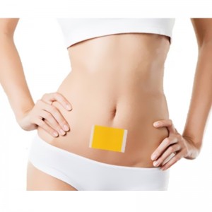 Mała żółta, wąska naszywka