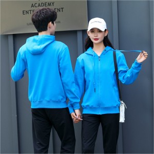 # 8017 Bluza polarowa z kapturem i zamkiem na całej długości