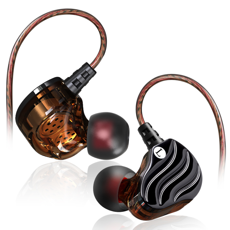 Douszny stereofoniczny zestaw słuchawkowy z podwójnym głośnikiem HiFi 2018