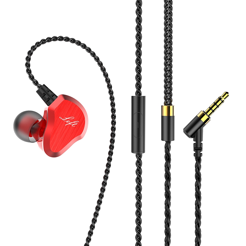 Nowy podwójny głośnik z podziałem częstotliwości Głośnik Stereo Jakość dźwięku HiFi Słuchawki przewodowe z nakładkami na uszy