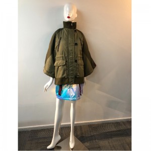 PŁASZCZ RĘKAW DAMSKI W KHAKI RLWPC0043