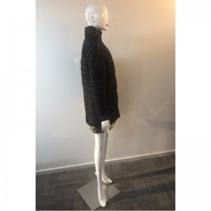 PŁASZCZ DAMSKI W KOLORZE CZARNY RLWPC0062