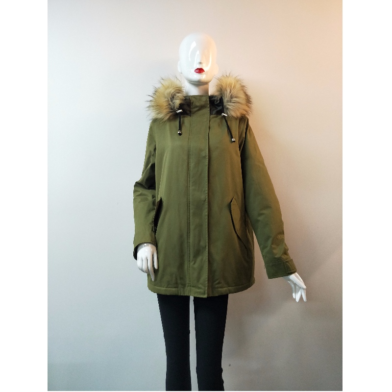 PŁASZCZ ODPORNY NA PŁASZCZ DAMSKI W KHAKI RLWPC0087