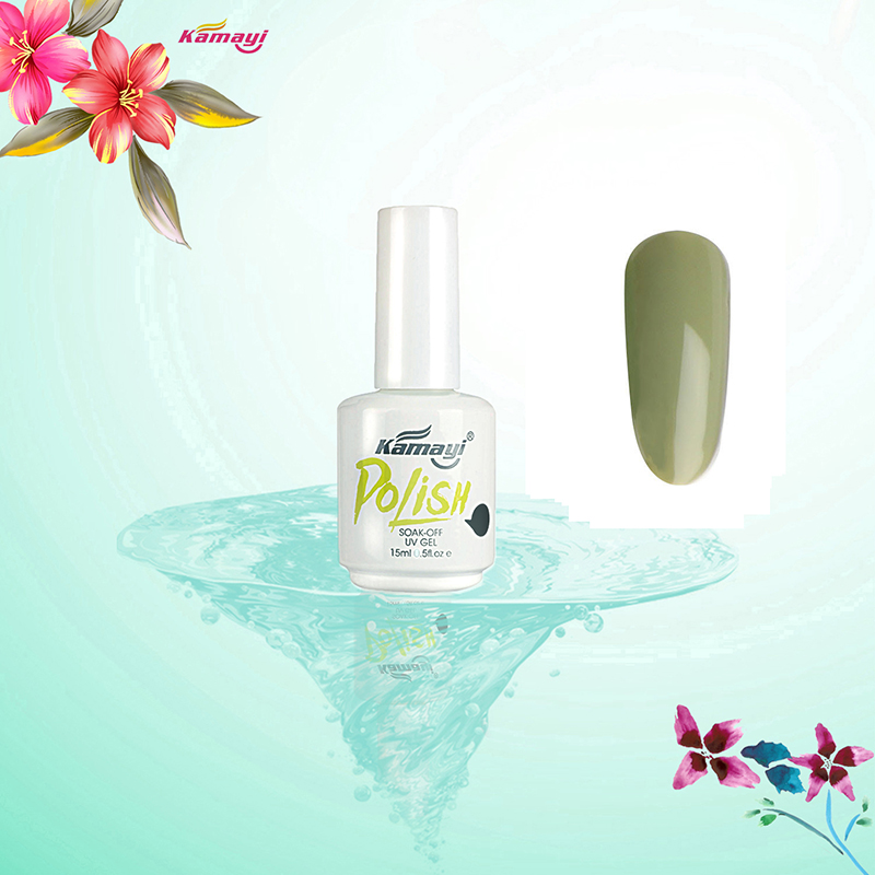 Kamayi Hot Sale 15ml Profesjonalny organiczny żel UV do paznokci w kolorze zielonym Żel do paznokci w stylu zielonym do zdobienia paznokci