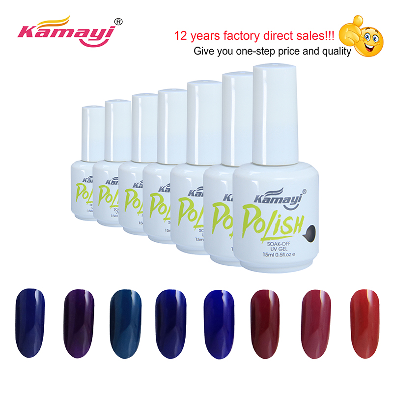 Kamayi Gel Nail Polish Raw Material / 5gallon Bulk Uv Gel Polish / oem Gel Polish