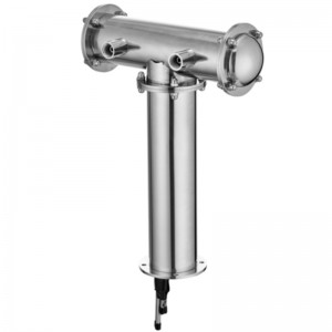 Wieża piwa w kształcie litery T ze stalą nierdzewną