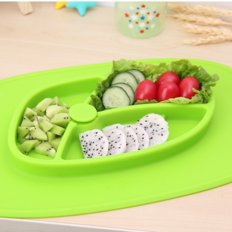 Podkładka silikonowa dla dzieci kreatywna zastawa stołowa do karmienia w domu przyssawka FDA spożywcza